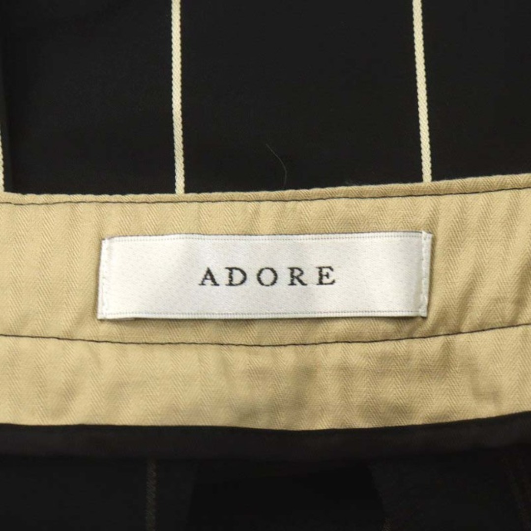 ADORE(アドーア)のアドーア 18SS フレアスカート ミモレ ロング 38 M ベージュ 黒 レディースのスカート(ロングスカート)の商品写真