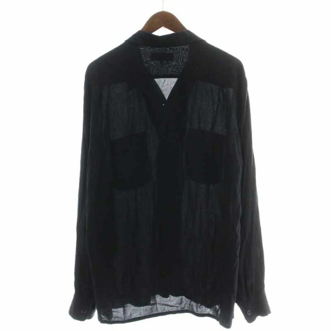 YOHJI YAMAMOTO POUR HOMME オープンカラーシャツ 2 黒の通販 by