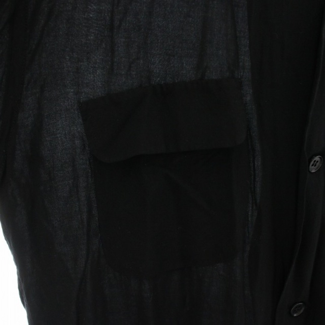 YOHJI YAMAMOTO POUR HOMME オープンカラーシャツ 2 黒の通販 by