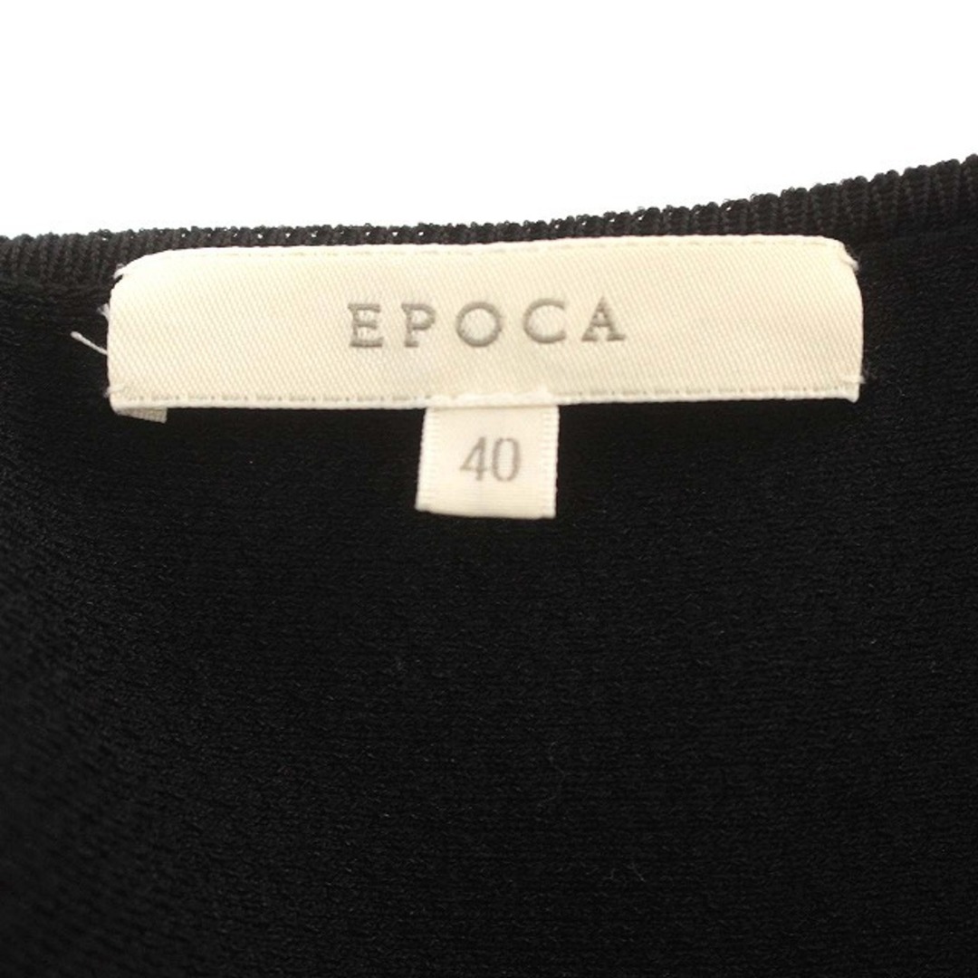 エポカ EPOCA ワンピース ノースリーブ ブラック レーヨン 黒