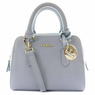 フルラ(Furla)のフルラ エレナ ハンドバッグ ショルダーバッグ 2way ミニ レザー 水色(ハンドバッグ)