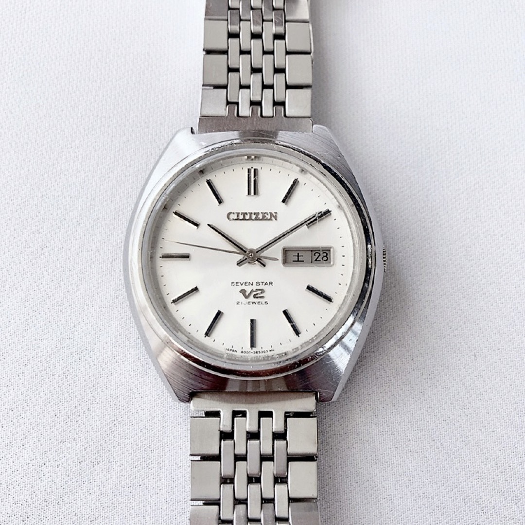 CITIZEN(シチズン)のビンテージ　CITIZEN SEVEN STAR V2 メンズ自動巻腕時計　稼動 メンズの時計(腕時計(アナログ))の商品写真