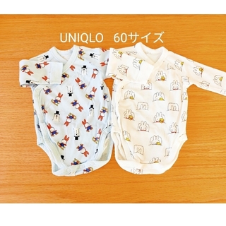 ユニクロ(UNIQLO)のユニクロ  ロンパース  60  ミッフィー(ロンパース)