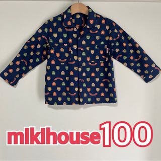 ミキハウス(mikihouse)の【美品】ミキハウス 派手柄シャツ キッズ(シャツ/カットソー)