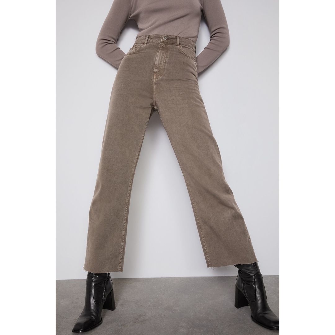 ZARA - ZARA ザラ ジーンズ デニム ハイウェスト パンツ ZARA - ZARA ザラ ジーンズ デニム ハイウェスト パンツ