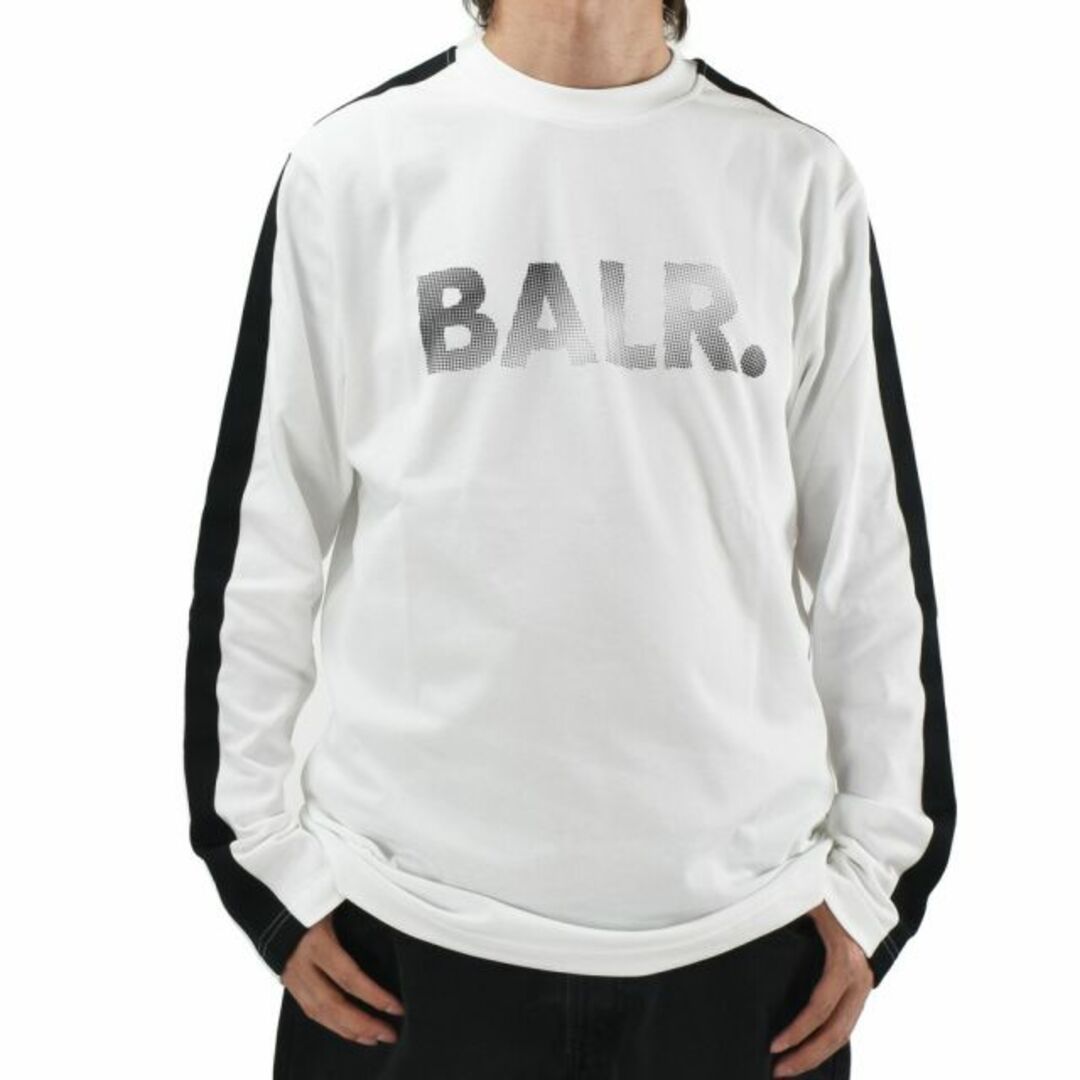 【WHITE】ボーラー BALR. Tシャツ メンズ ロンT 長袖 カットソー コットン クルーネック ホワイト 白 FRANCK RELAXED TUNNEL LONGSLEEVE T-SHIRT【送料無料】のサムネイル