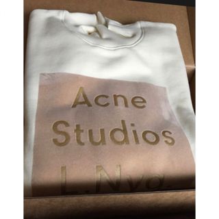 acne 水彩画　ショート丈　design スウェット　トレーナー