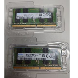 サムスン(SAMSUNG)のメモリ DDR4-3200  32GB(16GB×2枚) sumsung(PCパーツ)