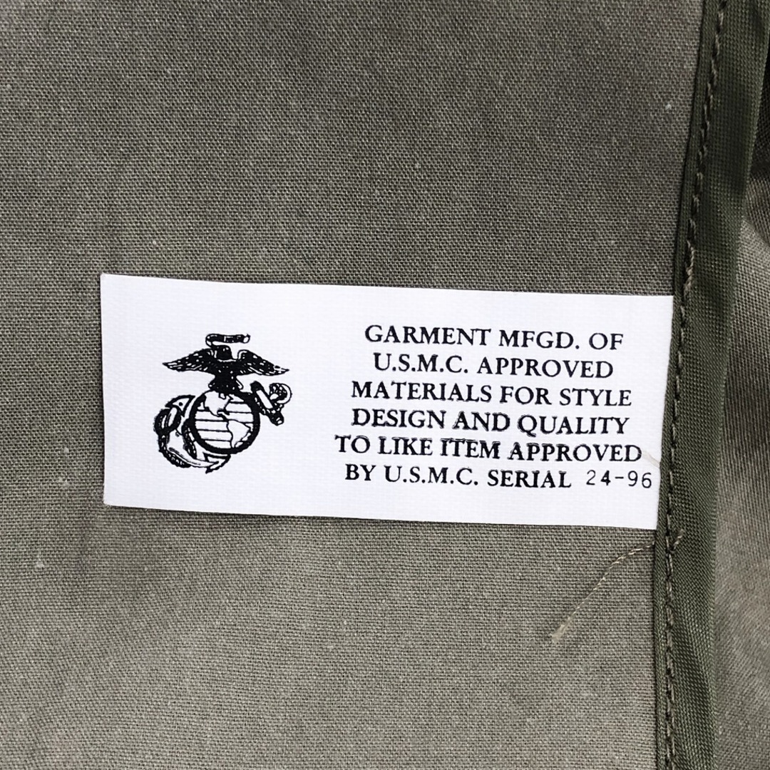 70年代 米軍実物 U.S.NAVY THE Marine Shop トレンチ コート ミリタリー カーキ (メンズ 48L) 中古 古着 P0732 メンズのジャケット/アウター(トレンチコート)の商品写真