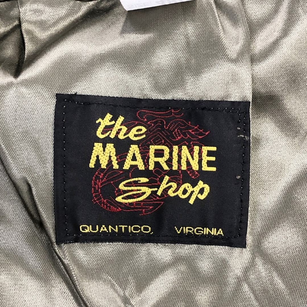 70年代 米軍実物 U.S.NAVY THE Marine Shop トレンチ コート ミリタリー カーキ (メンズ 48L) 中古 古着 P0732 メンズのジャケット/アウター(トレンチコート)の商品写真