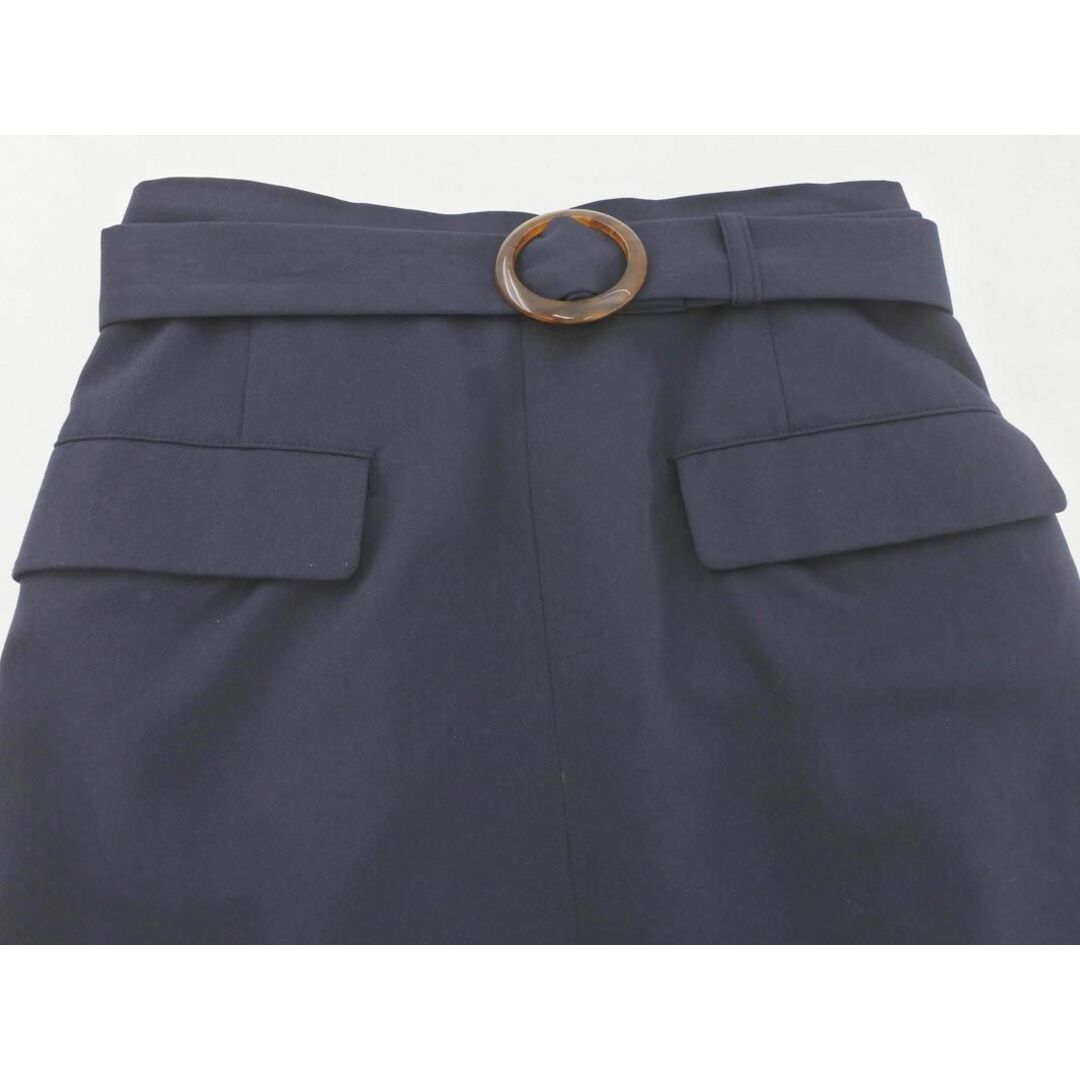 ViS(ヴィス)のVIS ビス ベルト スカート sizeS/紺 ■■ レディース レディースのスカート(ロングスカート)の商品写真