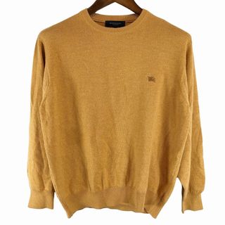 バーバリー(BURBERRY)のBURBERRY バーバリー クルーネック セーター カジュアル オレンジ (メンズ 4) 中古 古着 P0771(ニット/セーター)