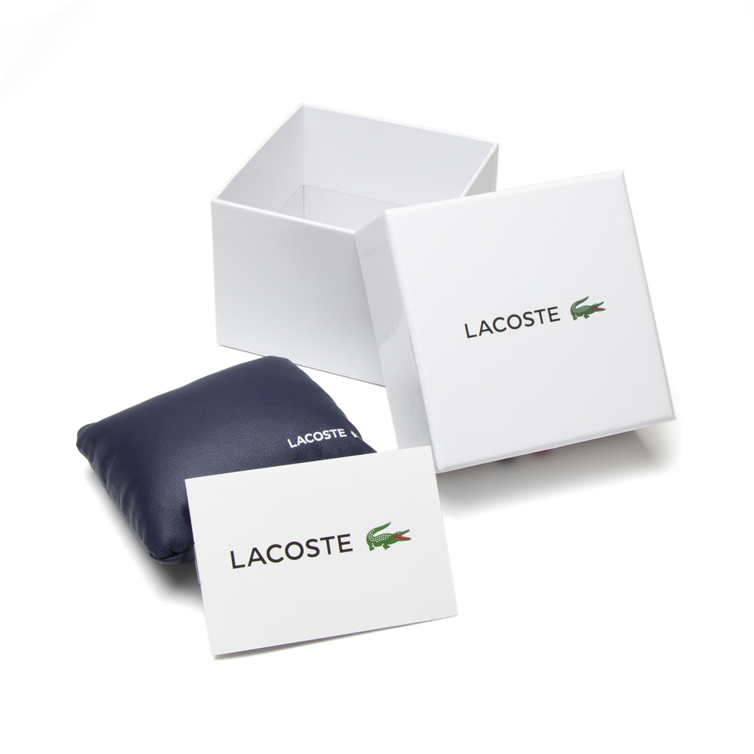 LACOSTE(ラコステ)のLACOSTE ラコステ L.12.12 44mm クロノグラフ 男性 腕時計 2010974 多針 アナログ メンズウォッチ 時計 ホワイト 軽量 防水 クロノ ストップウォッチ 時計 男性用 白色 メンズの時計(腕時計(アナログ))の商品写真