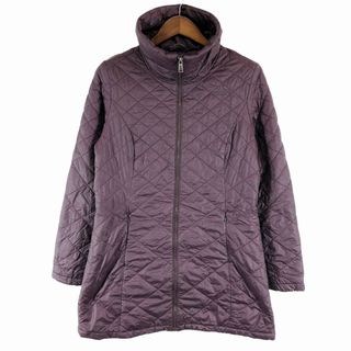 ザノースフェイス(THE NORTH FACE)のSALE///// THE NORTH FACE ノースフェイス PRIMALOFT プリマロフト キルティング コート アウトドア パープル (レディース L) P0812(ロングコート)