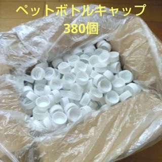 匿名配送★まとめ売り★ペットボトルキャップ白系380個(各種パーツ)