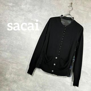 サカイ(sacai)の『sacai』サカイ (1) 薄手バックレースカーディガン(カーディガン)