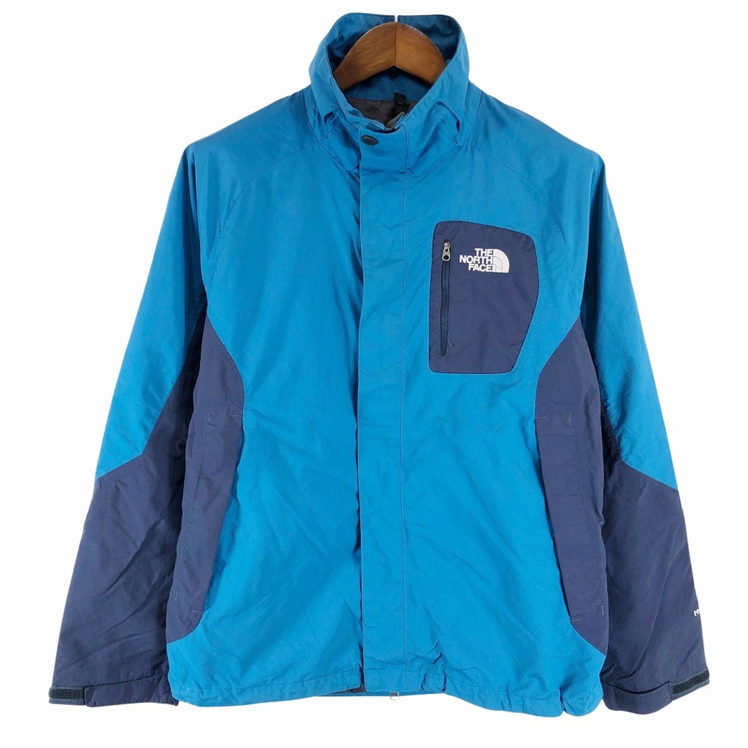 THE NORTH FACE ノースフェイス ナイロン HYVENT ジャケット 防水  アウトドア キャンプ アウター ブルー (メンズ S)   P0831約70cm身幅