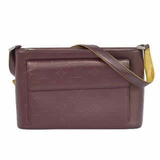 ルイヴィトン(LOUIS VUITTON)の本物 ルイヴィトン LOUIS VUITTON LV アルストン モノグラムマット レザー ショルダーバッグ ヴィオレ ボルドー M55126 Alston ビトン バッグ 中古(ショルダーバッグ)