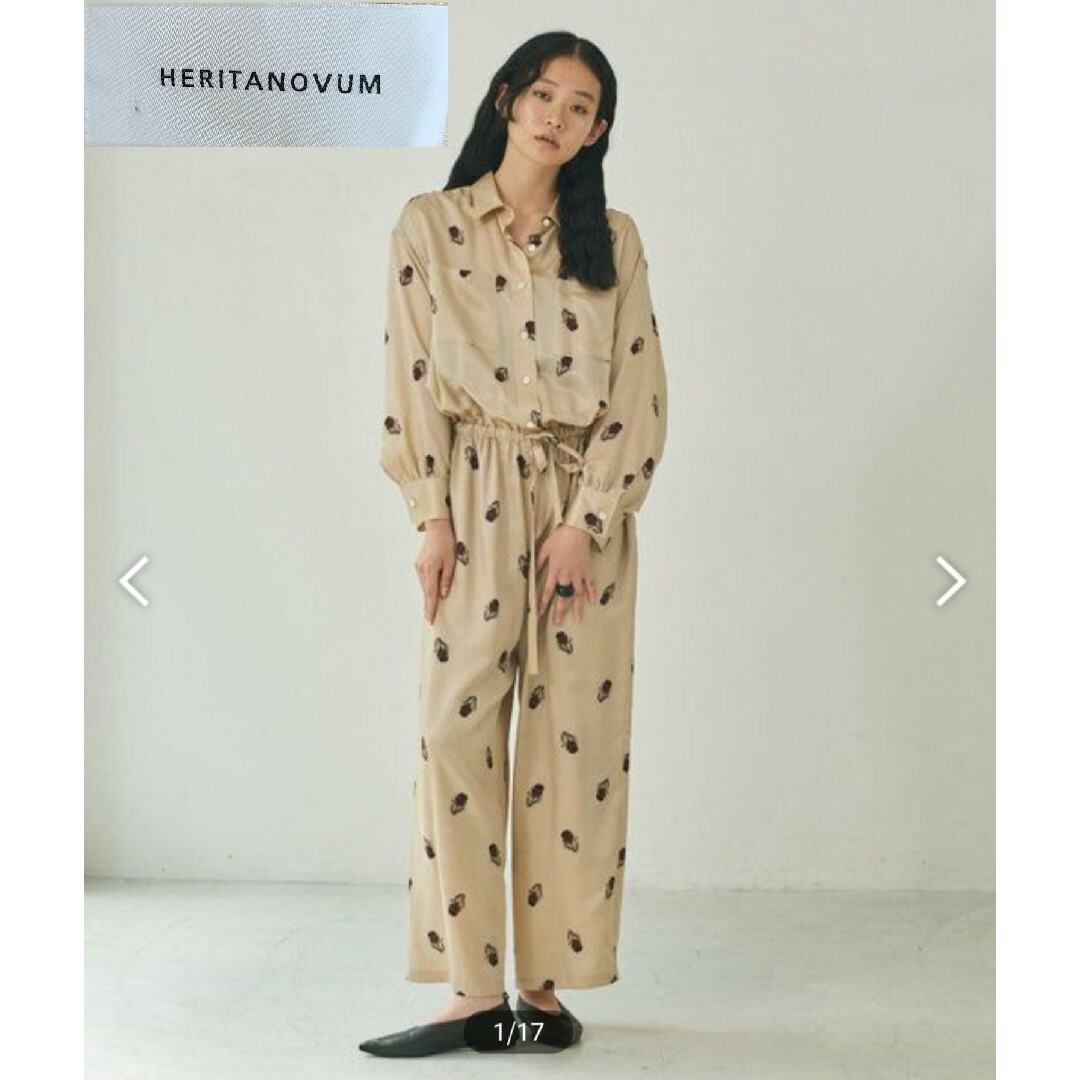 美品 HERITANOVUM ヘリテノーム　オールインワン　サロペット レディースのパンツ(オールインワン)の商品写真