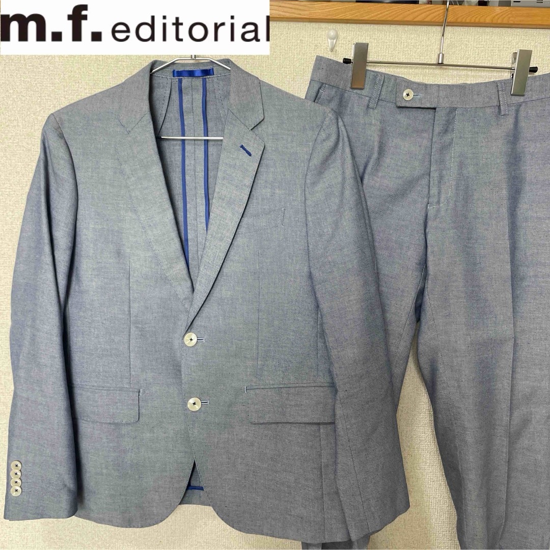 m.f.editorial(エムエフエディトリアル)のm.f.editorial メンズ　スーツ　セットアップ　リネン混　A4 メンズのスーツ(セットアップ)の商品写真