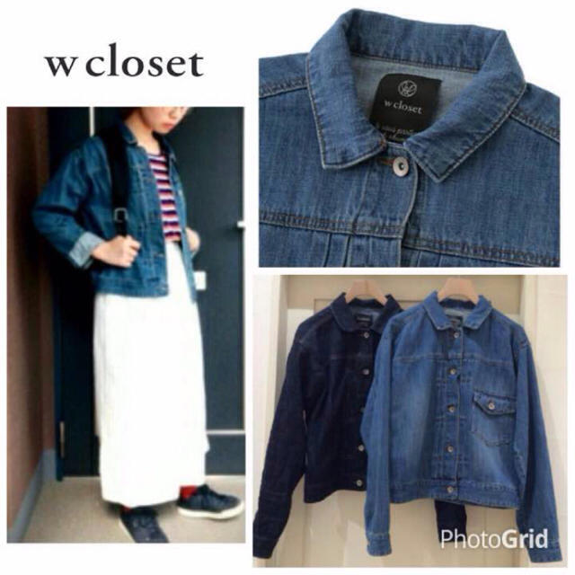 w closet(ダブルクローゼット)のタグ付き新品♡ダブルクローゼット♡10ozデニムGジャン レディースのジャケット/アウター(Gジャン/デニムジャケット)の商品写真