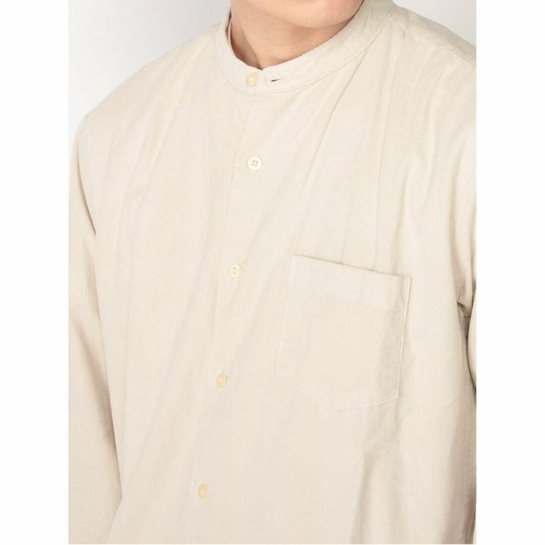 MANUAL ALPHABET(マニュアルアルファベット)のニュアルアルファベット コーデュロイ ルーズフィット バンドカラーシャツ メンズのトップス(シャツ)の商品写真