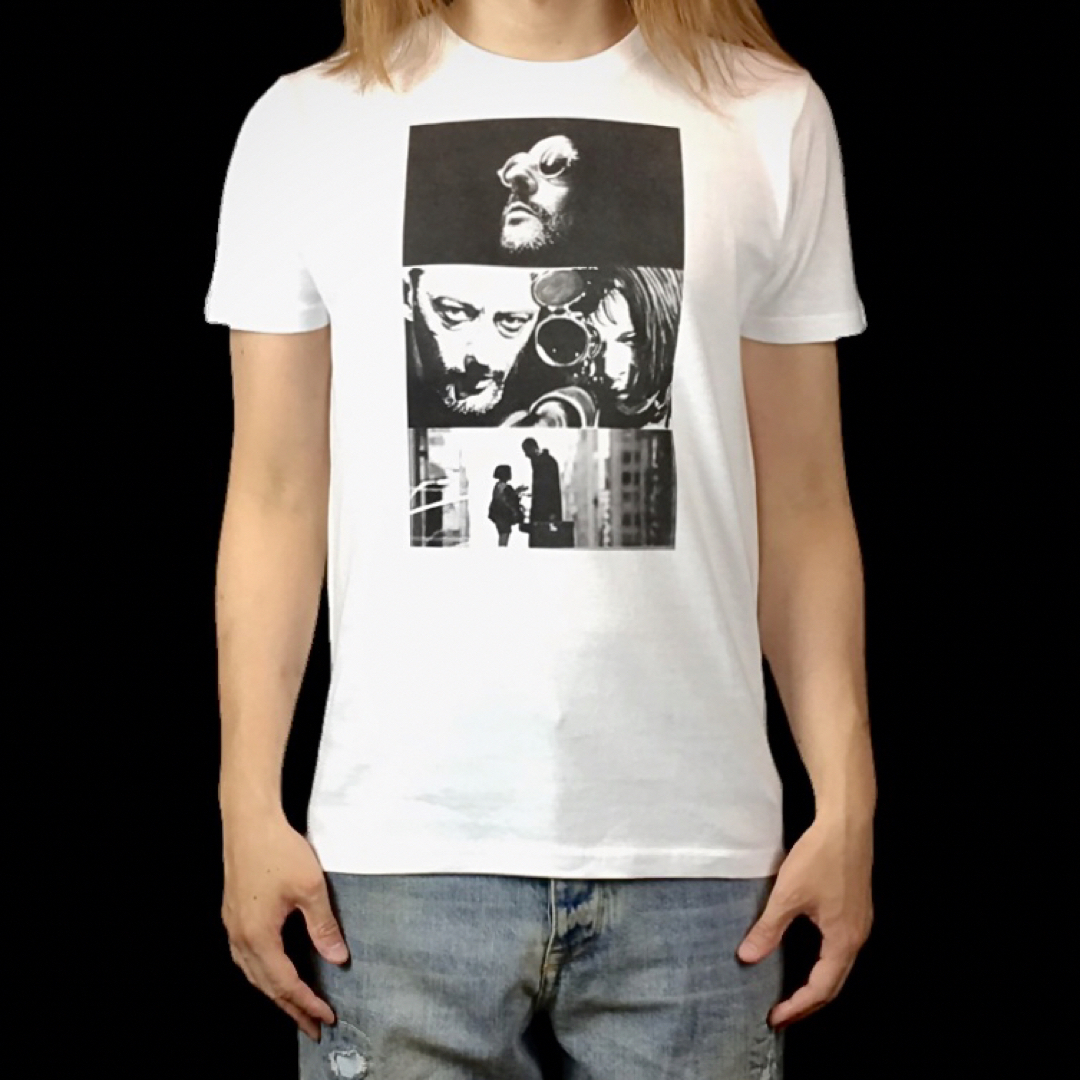 新品 LEON レオン マチルダ 殺し屋 映画ワンシーン モノクロ 白 Tシャツ メンズのトップス(Tシャツ/カットソー(半袖/袖なし))の商品写真