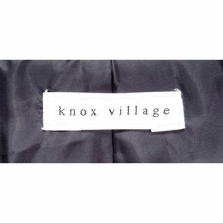 美品 knox village 黒 フォックス ダウンコート ノックスビレッジ肩幅42cm