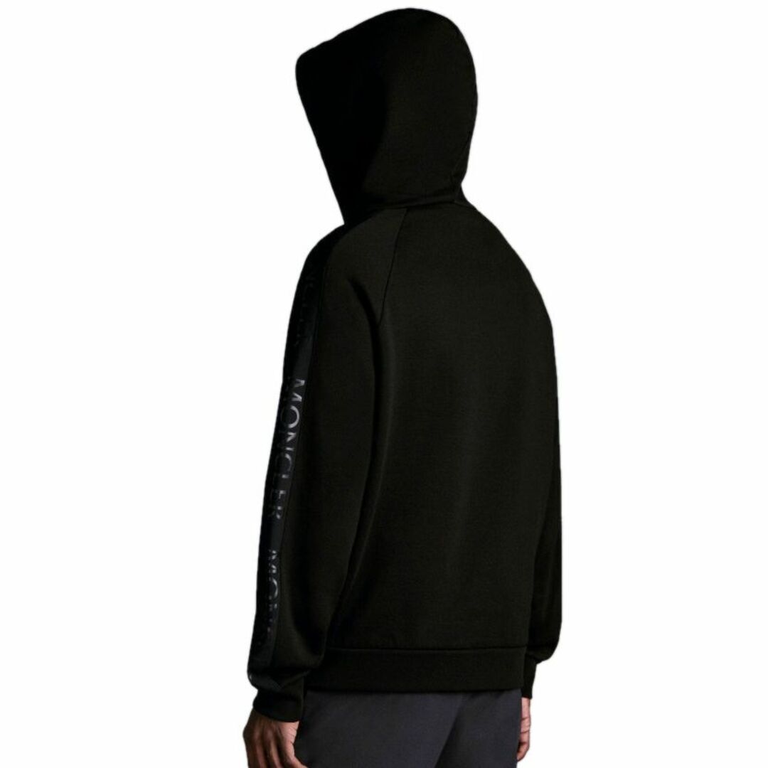 送料無料 51 MONCLER モンクレール 8G00010 899FL ブラック ロゴ パーカー スウェット size S