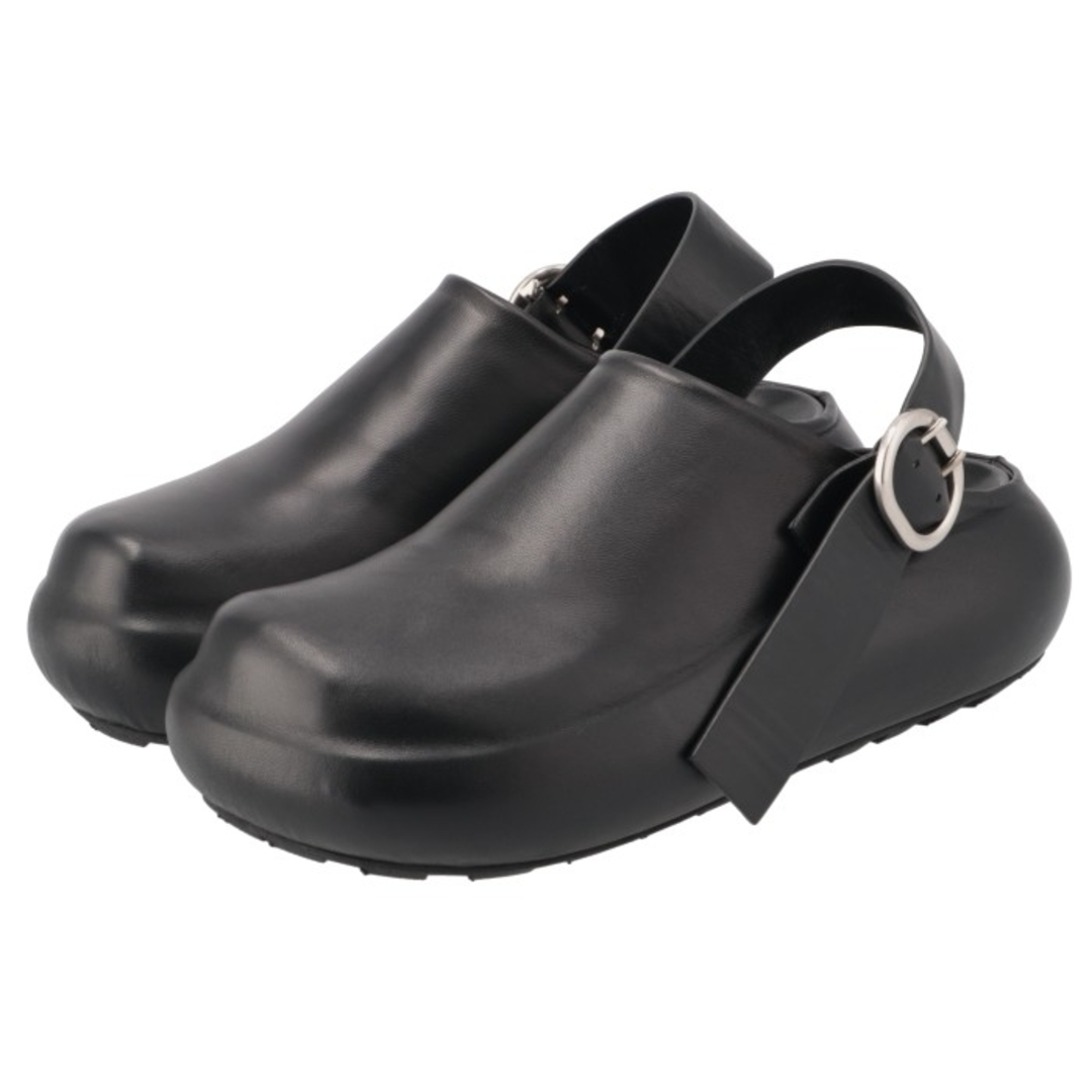 Jil Sander(ジルサンダー)のジル サンダー JIL SANDER クロッグサンダル レザー バックストラップ付き サボサンダル 4.5cmヒール 厚底 レディース シューズ 2023年秋冬新作 J15ZJ0010 P5810 001 レディースの靴/シューズ(サンダル)の商品写真