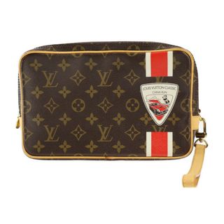 ルイヴィトン(LOUIS VUITTON)のLOUIS VUITTON ルイ ヴィトン モノグラム パヴェル チャイナラン セカンドバッグ M41432 PVC レザー  ブラウン ゴールド金具  リストレット クラッチバッグ ポーチ Wファスナー ビトン 【本物保証】(セカンドバッグ/クラッチバッグ)