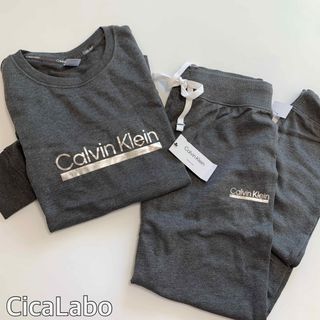 カルバンクライン(Calvin Klein)の【新品】カルバンクライン トレーナー スウェット セットアップ チャコール M(トレーナー/スウェット)