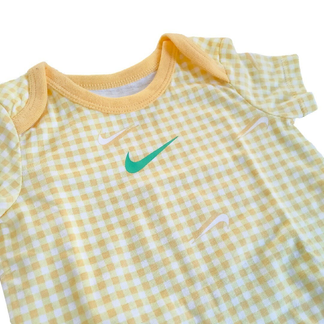 NIKE(ナイキ)の未使用品 NIKE ナイキ ベビー服 ロンパース 3点セット 肌着 半袖 ベビー キッズ/ベビー/マタニティのベビー服(~85cm)(ロンパース)の商品写真