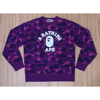 【入手困難】希少 初期 A BATHING APE　エイプ　スウェット　総柄　M