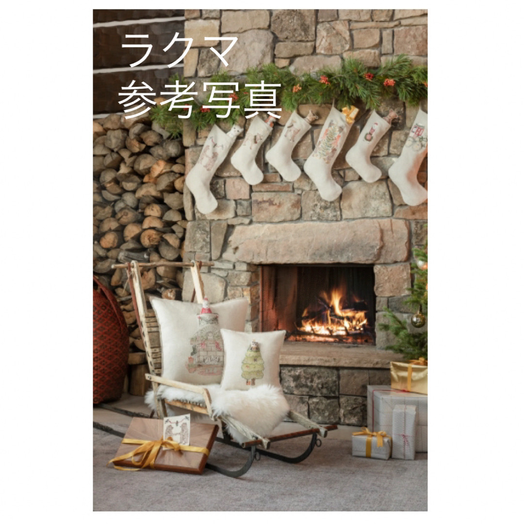新品 50cm角 コーラル&タスク クリスマス クッションカバー 新品 50cm角 コーラル&タスク クリスマス クッションカバー