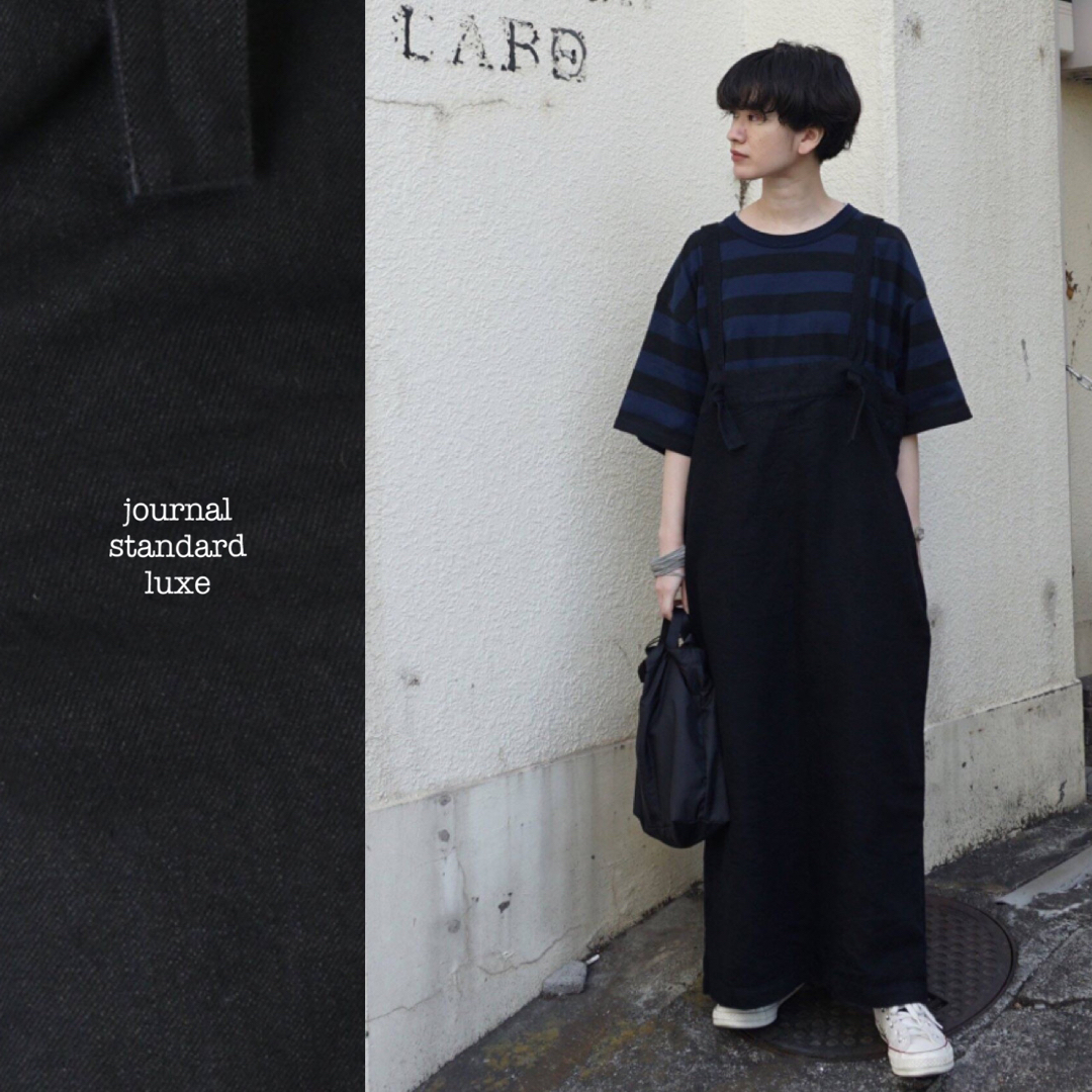 ワンピースjournal standard luxe デニムライクリネンチューブワンピース