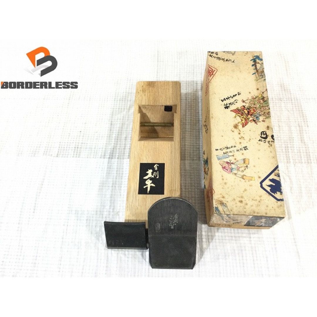 ☆長期保管品☆ 金剛 土牛 鉋 昔造り 身幅約72mm 寸八 平鉋 平 ☆長期保管品☆ 金剛 土牛 鉋 昔造り 身幅約72mm 寸八 平鉋 平