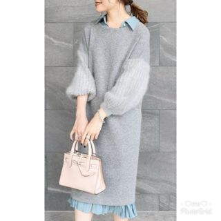 トラッゾドンナ(TORRAZZO DONNA)の最終sale⭐︎新品✦︎ロペマドモアゼル❤︎トラッツォドンナ♥ニット ワンピース(ひざ丈ワンピース)