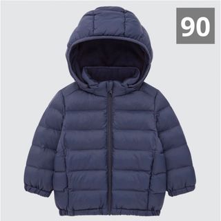 ユニクロ(UNIQLO)のユニクロ UNIQLO ライトウォームパデッドパーカ アウター ダウン 90(ジャケット/上着)