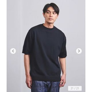 ユナイテッドアローズ(UNITED ARROWS)のガンジーニット クルーネック ショートスリーブ(ニット/セーター)