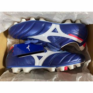 ミズノ(MIZUNO)のモレリア 2 JAPAN ブルー×ホワイト25.5(サッカー)