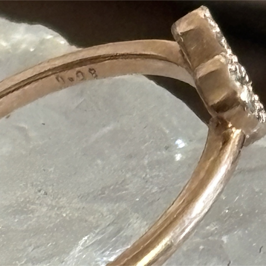 K10PG ダイヤモンドリング レディースのアクセサリー(リング(指輪))の商品写真