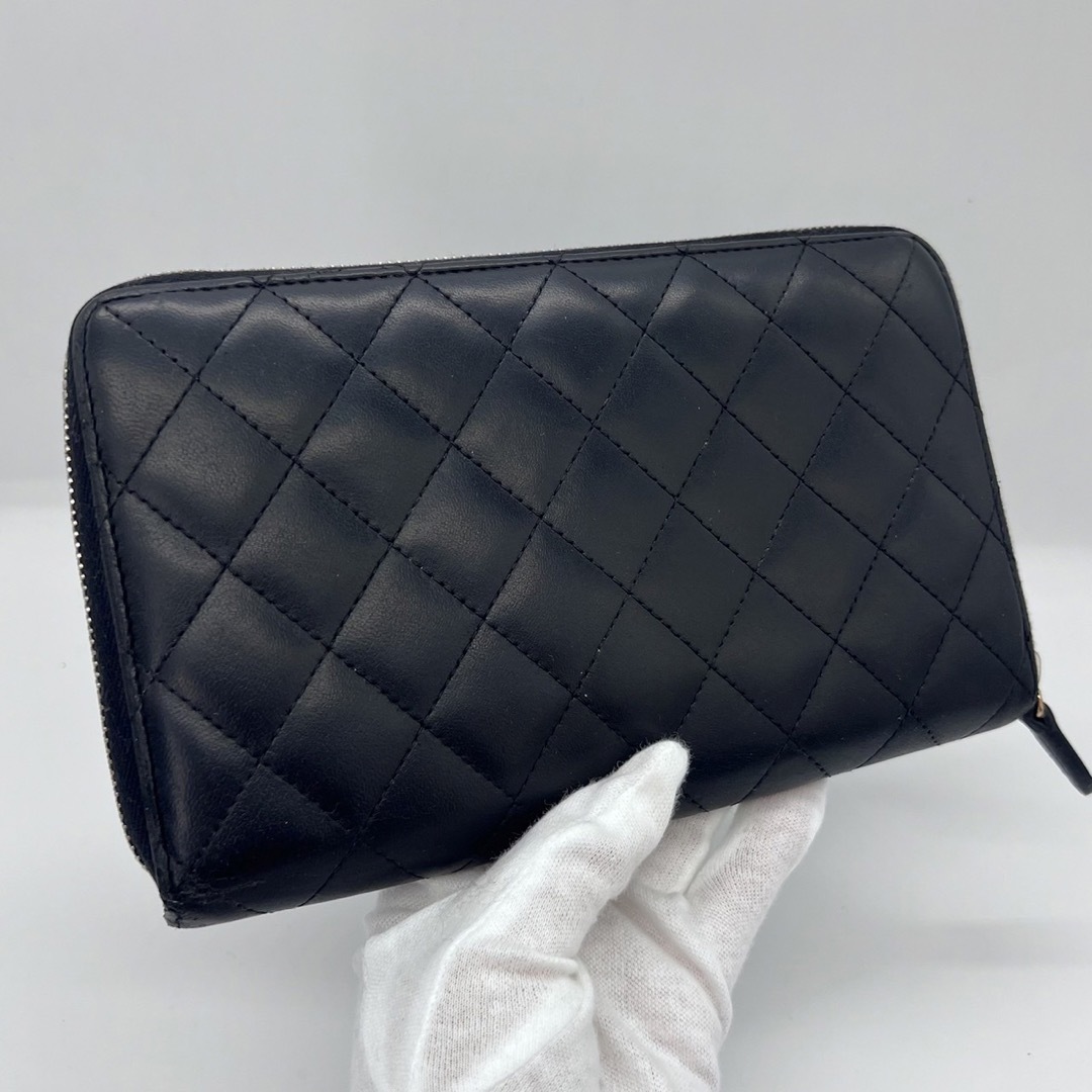 CHANEL - 美品！シャネル ラムスキン マトラッセ オーガナイザー 長 ...