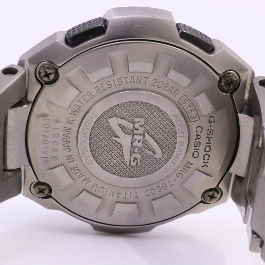 カシオ G-SHOCK MR-G ソーラー電波 アナデジモデル メンズ 腕時計 チタン グレー文字盤 MRG-7600D-1BJF