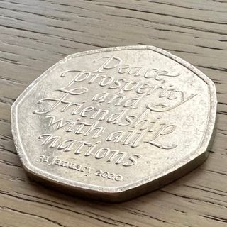 英国 2020 イギリスの欧州連合離脱 記念コイン 4315(貨幣)