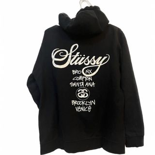 【新品】stussy スウェットパーカー　サイズL ブラック　シップアップ