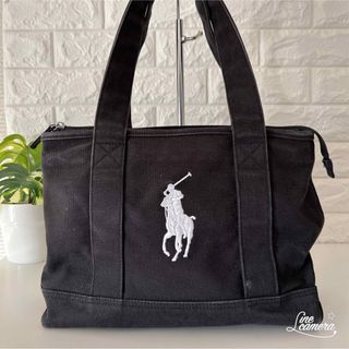 ポロラルフローレン トートバッグ(レディース)(ブラック/黒色系)の