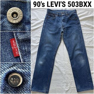 90\'s LEVI\'S 503BXX w31 初期復刻 紙パッチ ドーナツボタン 90\'s LEVI\'S 503BXX w31 初期復刻 紙パッチ ドーナツボタン