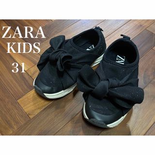 ザラキッズ(ZARA KIDS)のZARA KIDS ラメ＆リボンスニーカー♡(スニーカー)