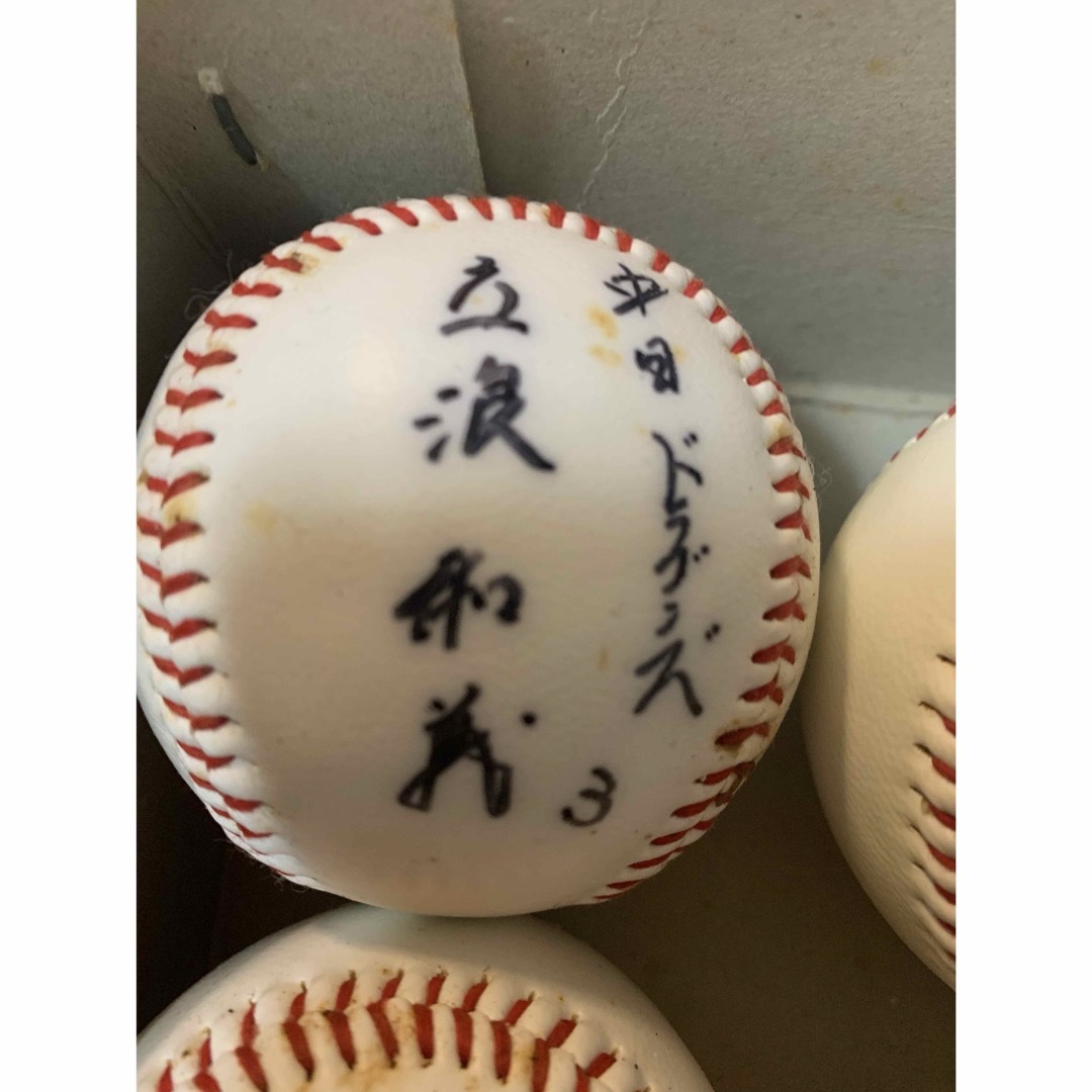 【バラ売り可】立浪和義の直筆サインボール スポーツ/アウトドアの野球(記念品/関連グッズ)の商品写真